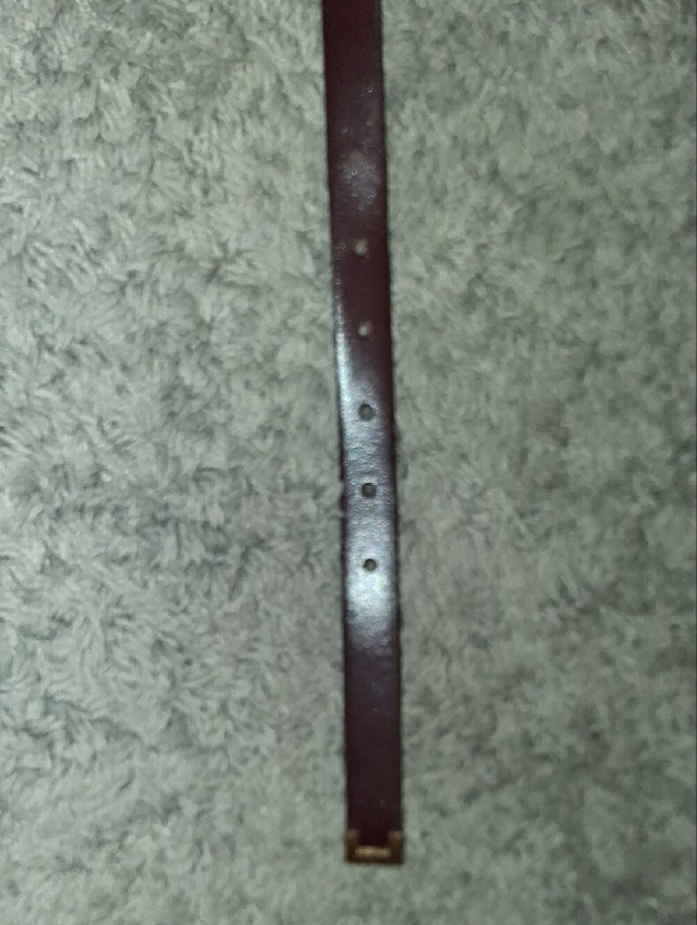 Womens J. Crew Italian Leather Belt with Gold Buckle 42" NWOT Made In USA F7075 - Picture 3 of 5